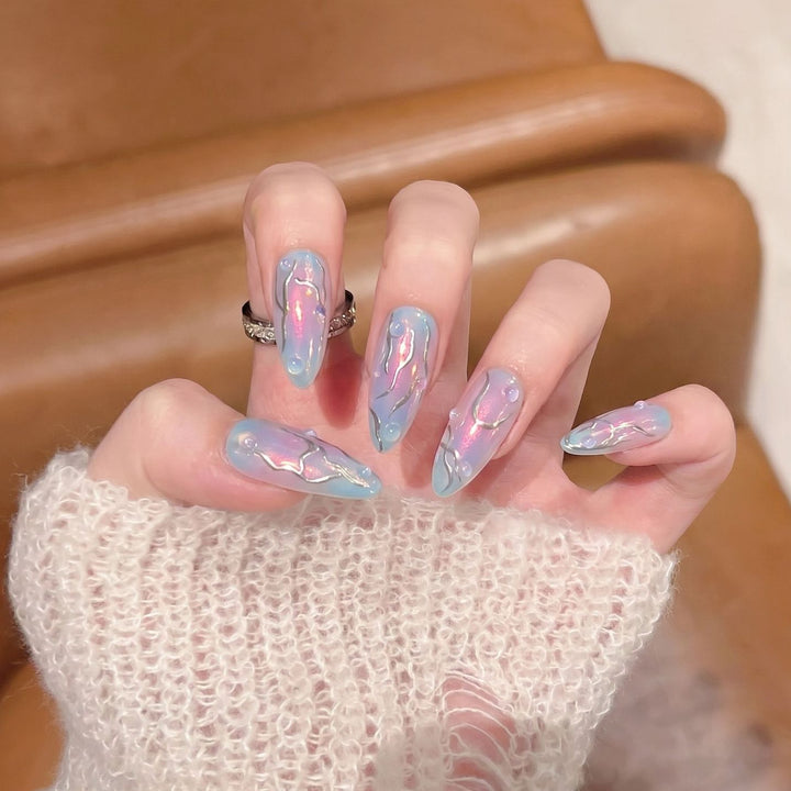 Iridescent Press-On Nail Set Kalsten