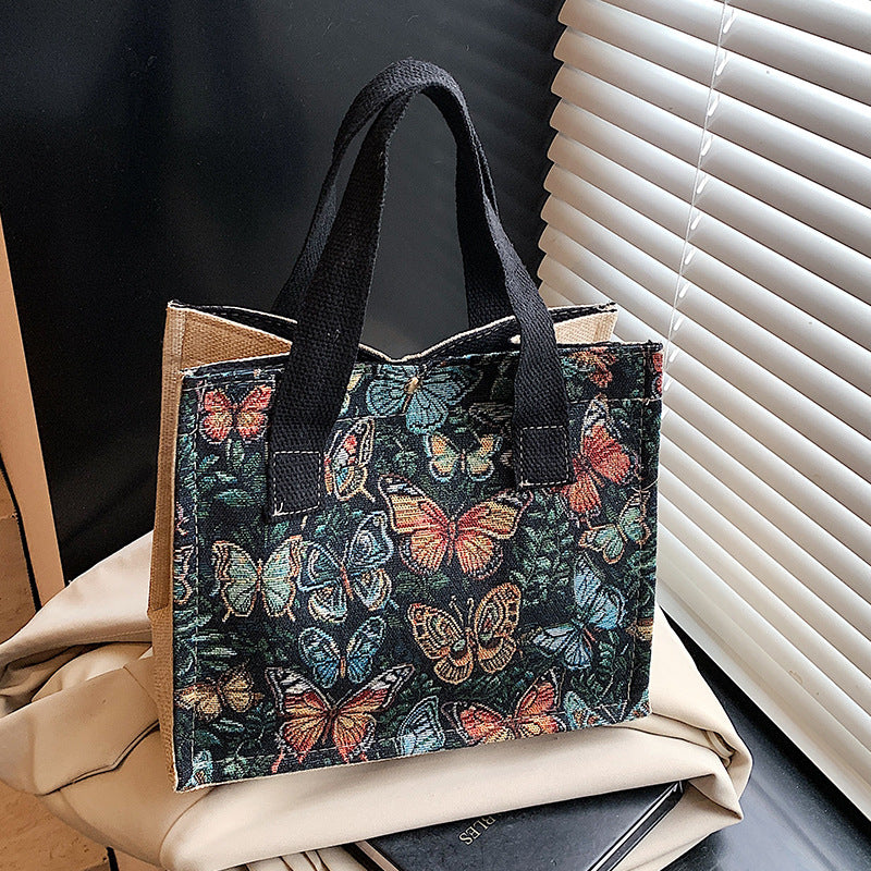 Eco-Friendly Butterfly Print Tote Bag