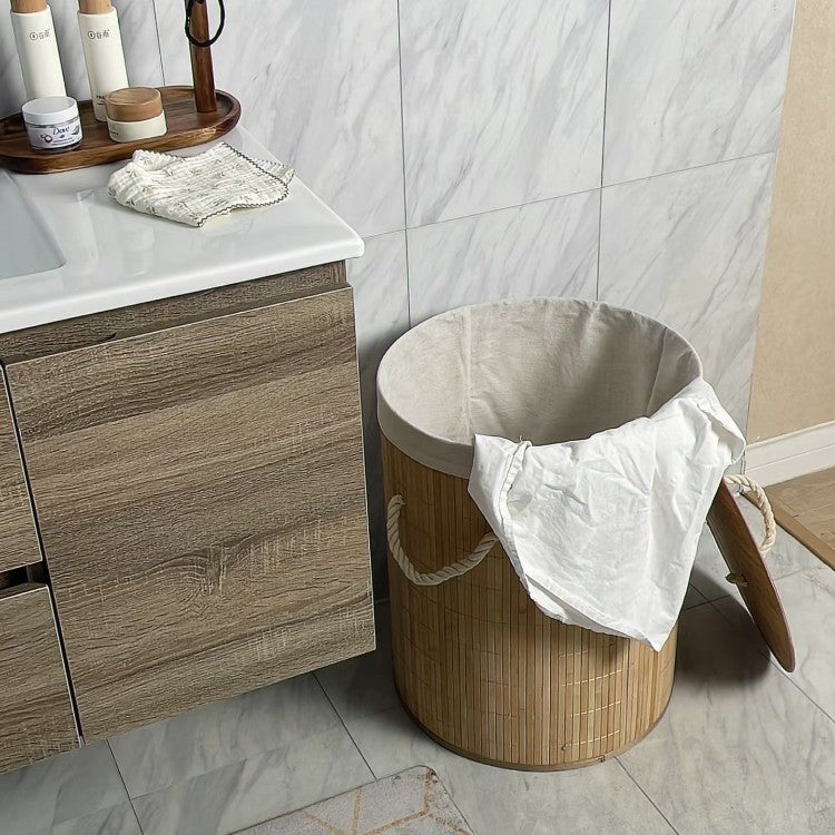 Storage basket with natural bamboo design Kalsten