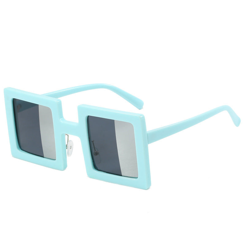 Women's fashionable square sunglasses with a unique, clear design Kalsten
