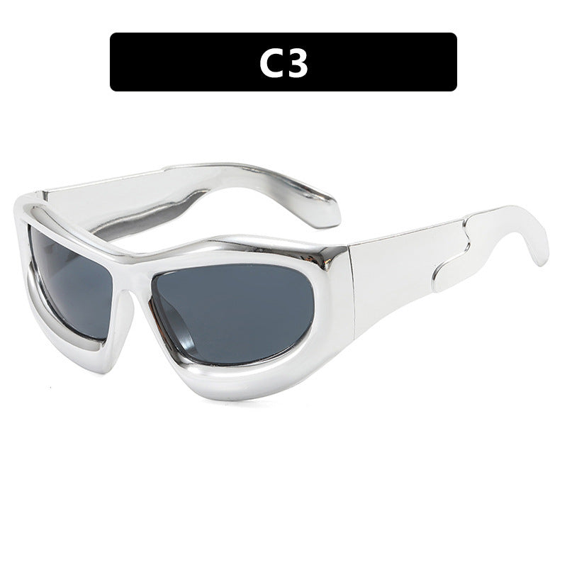 Women's Sporty Sunglasses with Futuristic Design Kalsten
