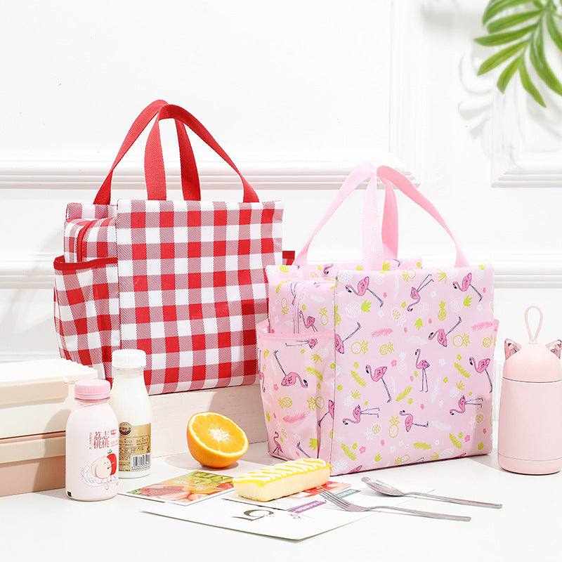 Insulated Multi-Pocket Lunch Tote