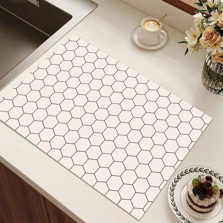 Playful Textured Kitchen Mat Kalsten