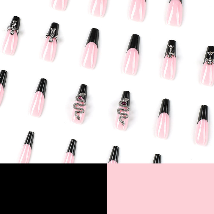Artful stiletto nails with glitter accents and creative design Kalsten
