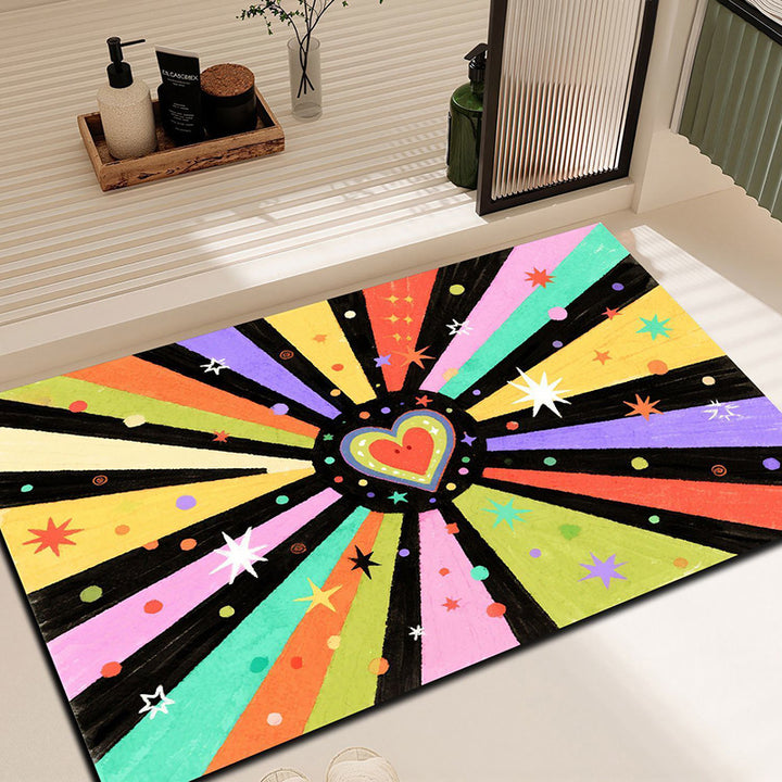 Artistic Colorful Abstract Area Rug
