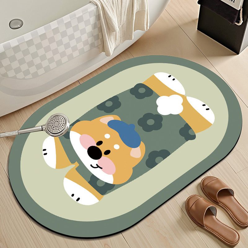 Cartoon Character Bathroom Mat