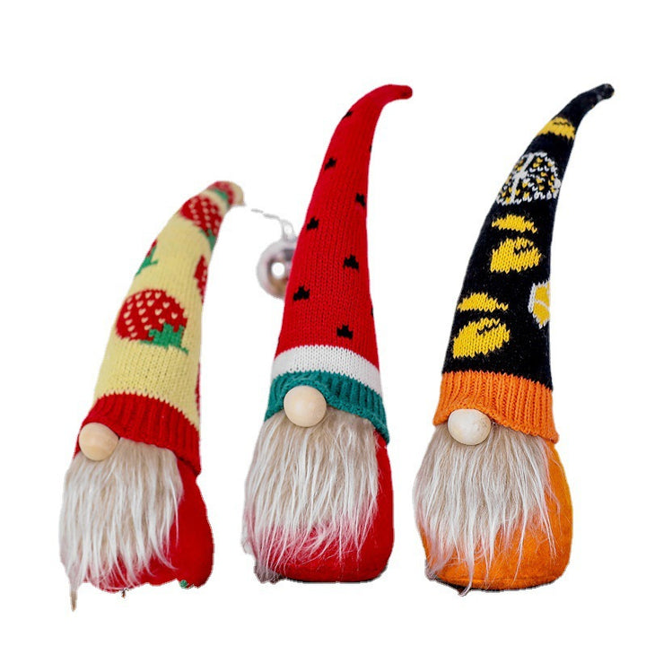 Decorative Plush Strawberry Gnome Figurine Kalsten
