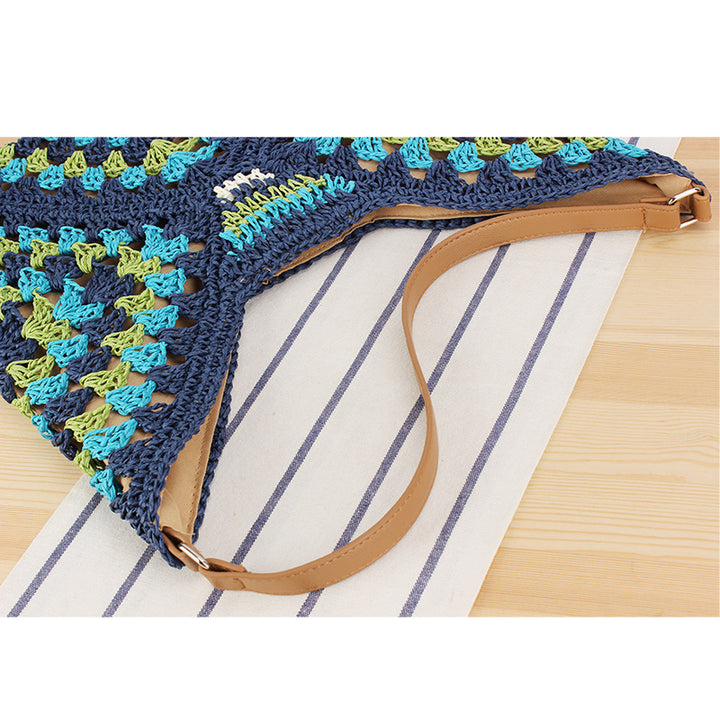 Hand-knotted shoulder bag in modern design Kalsten
