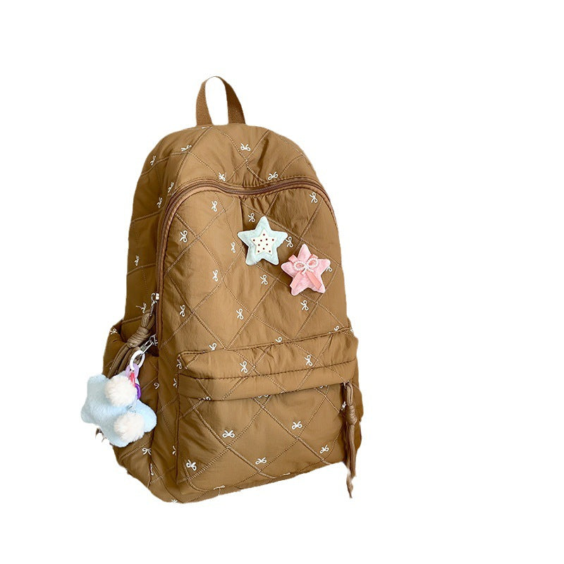 Quilted Playful Design Backpack Kalsten