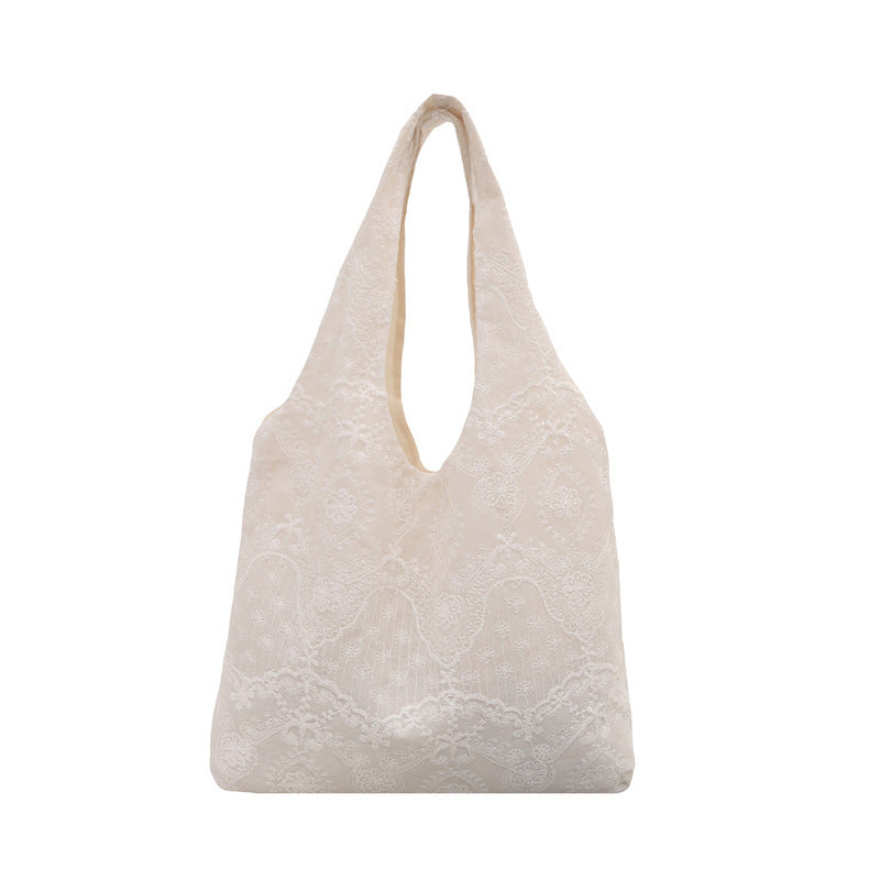 Elegant Lace-Trimmed Shoulder Bag Kalsten