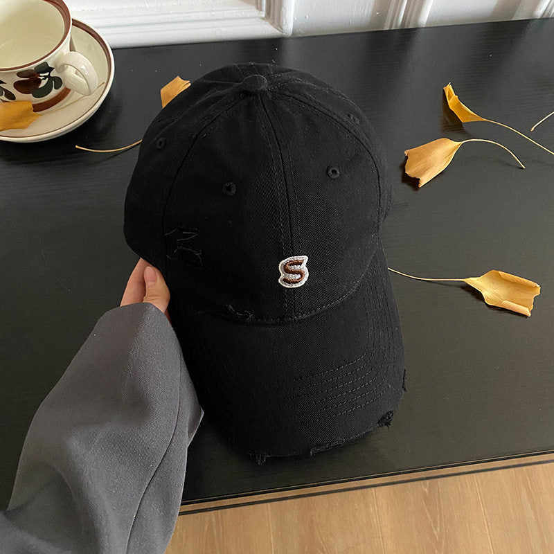 Distressed Vintage Denim Cap