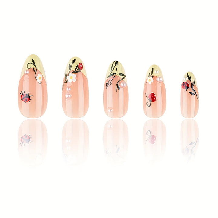 Premium Floral Design Press-On Nails Kalsten