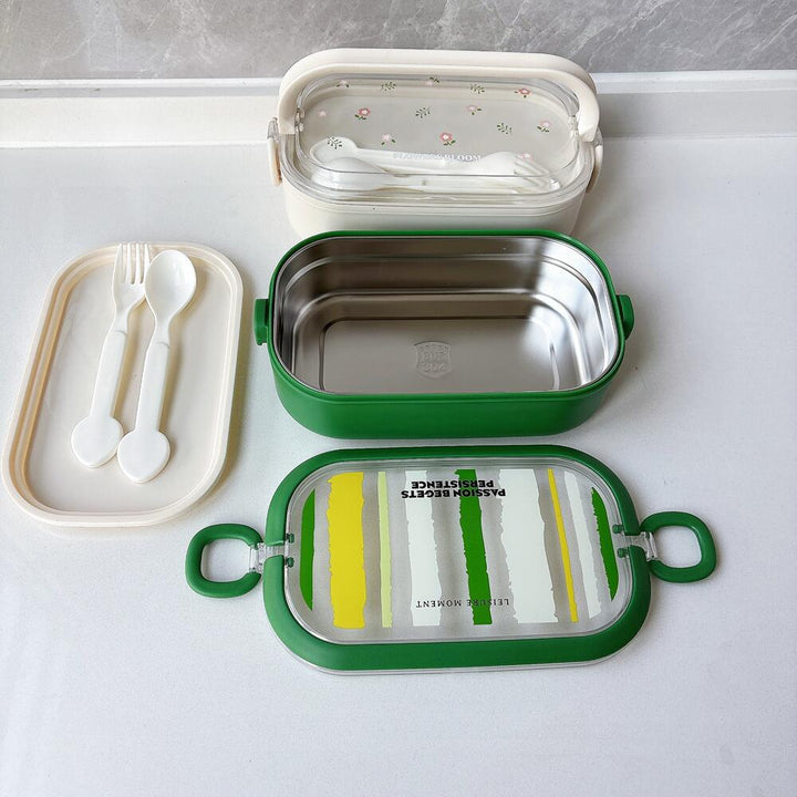 Floral Patterned Bento Lunch Box