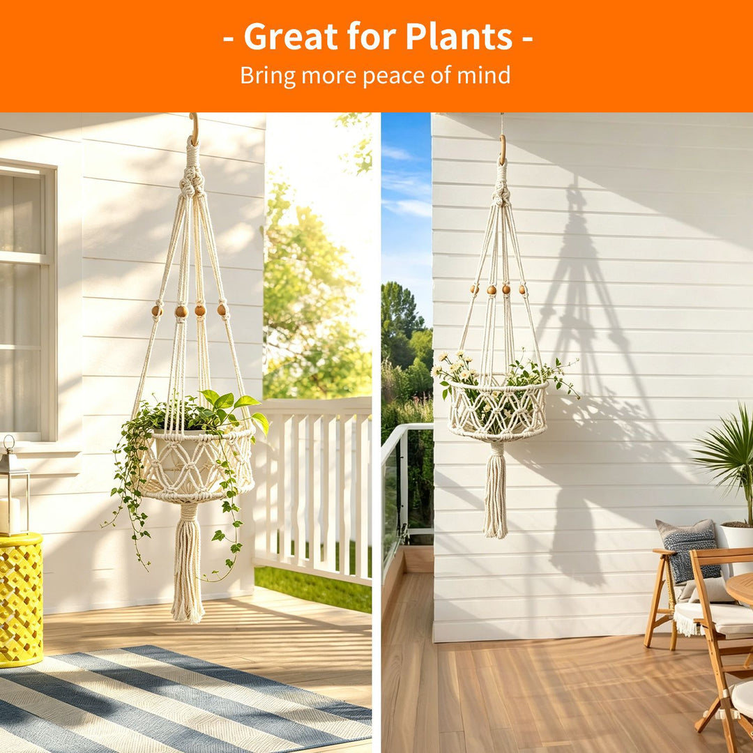 Hanging Plant Macrame Basket Kalsten