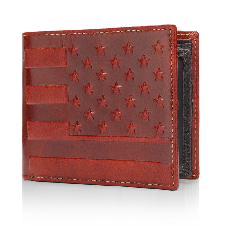 Vintage Embossed Leather Wallet Kalsten