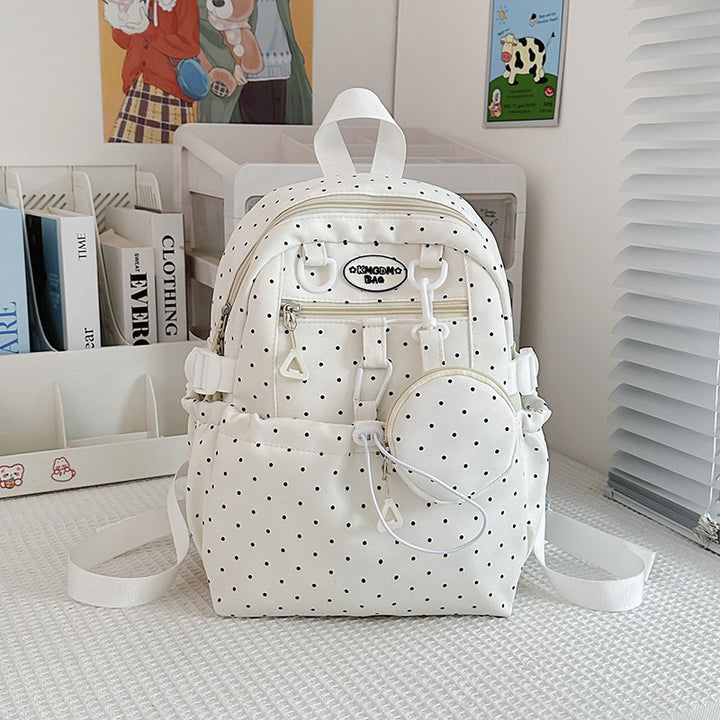 Polka Dot Patterned Mini Backpack