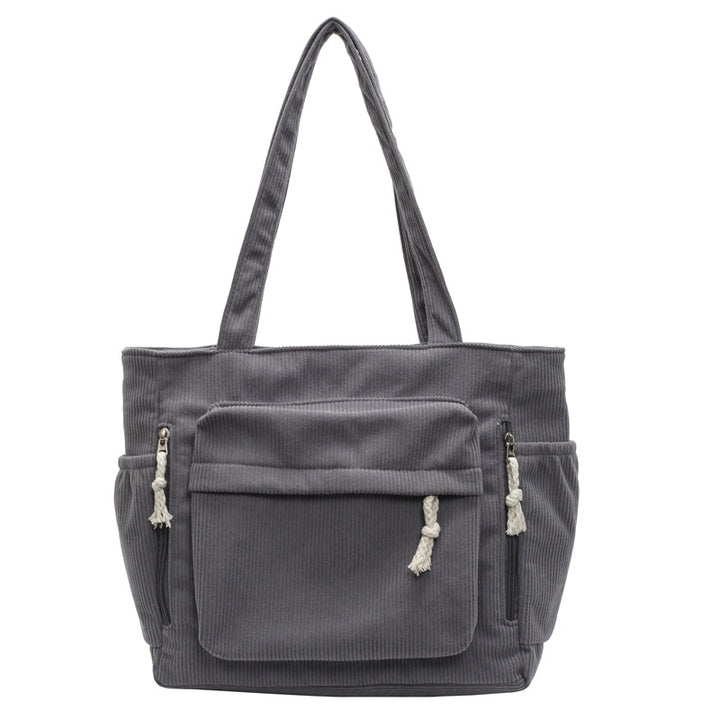 Textured Multi-Pocket Tote Bag Kalsten
