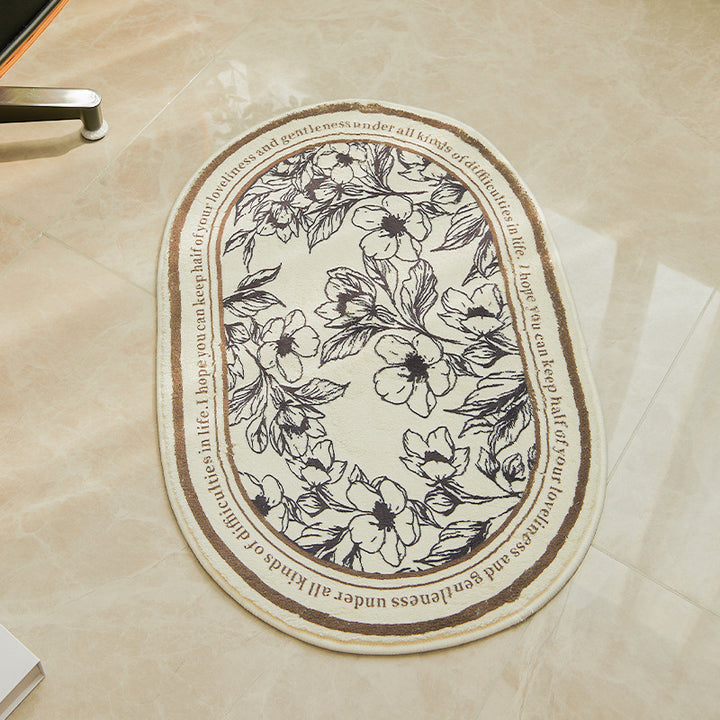 Decorative Botanical Bathroom Mat