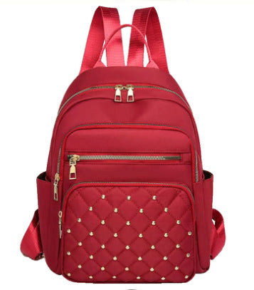 Women's Quilted Backpack with Decorative Studs Kalsten