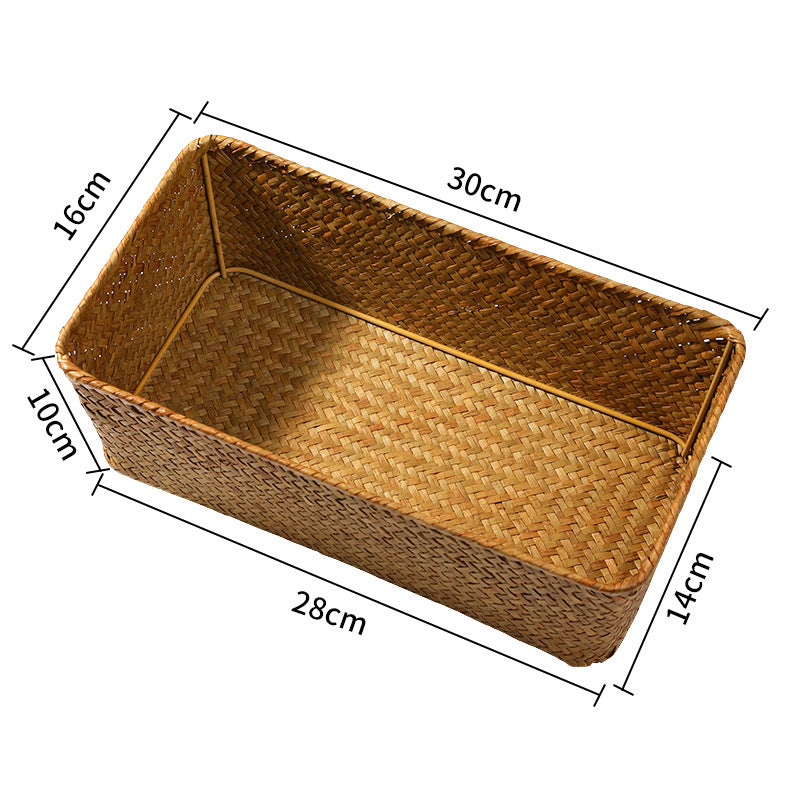 Rectangular Handwoven Storage Tray Kalsten