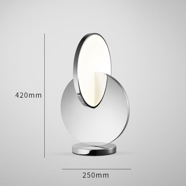 Artistic Table Lamp with Geometric Design