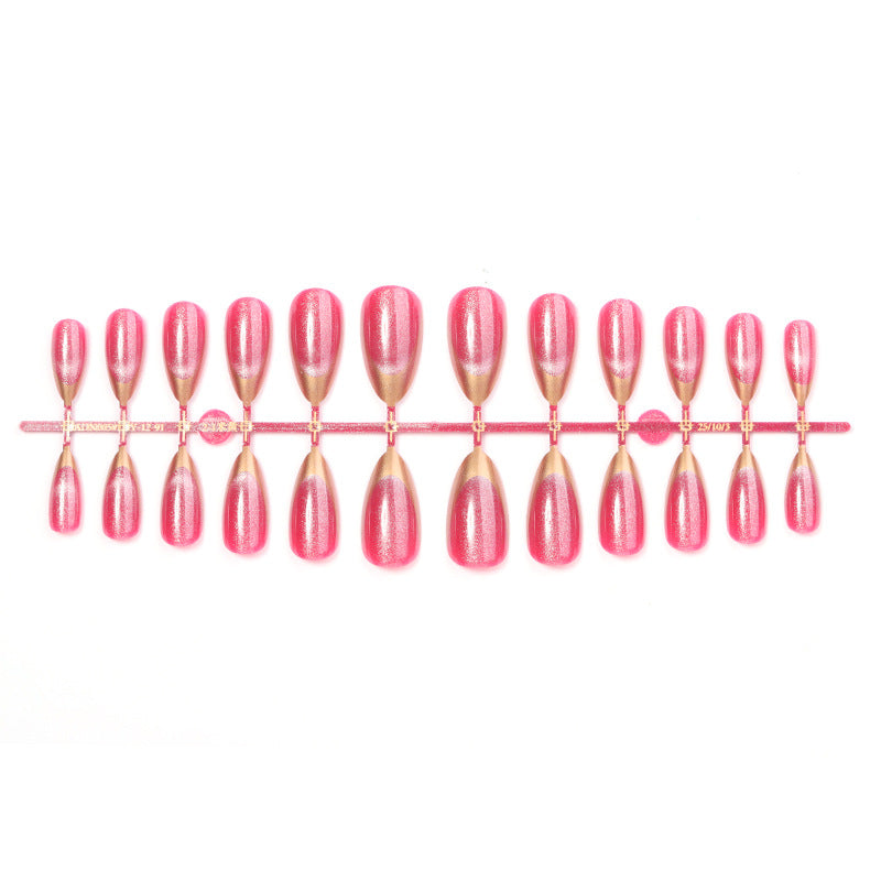 Elegant Stiletto Press-On Nail Art Set with Shimmering Gloss Finish Kalsten