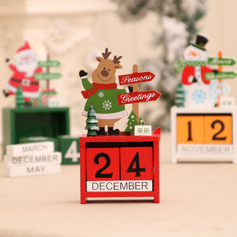 Decorative Wooden Calendar Figurine Kalsten
