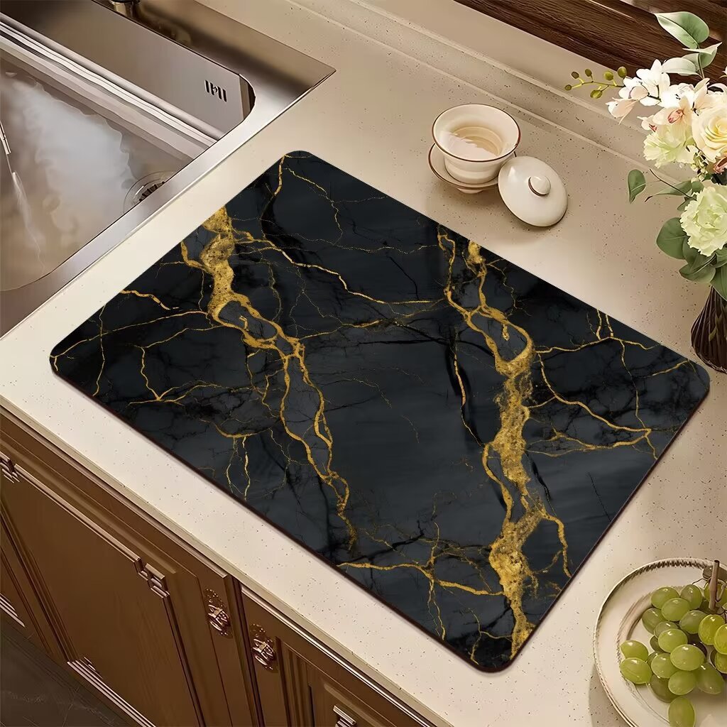 Abstract Non-Slip Kitchen Mat Kalsten