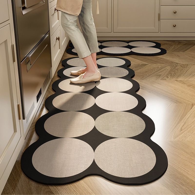 Oversized Geometric Kitchen Runner Mat