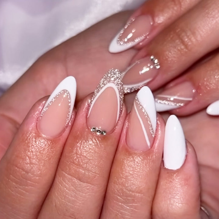 Elegant Geometric Design Press-On Nails Kalsten