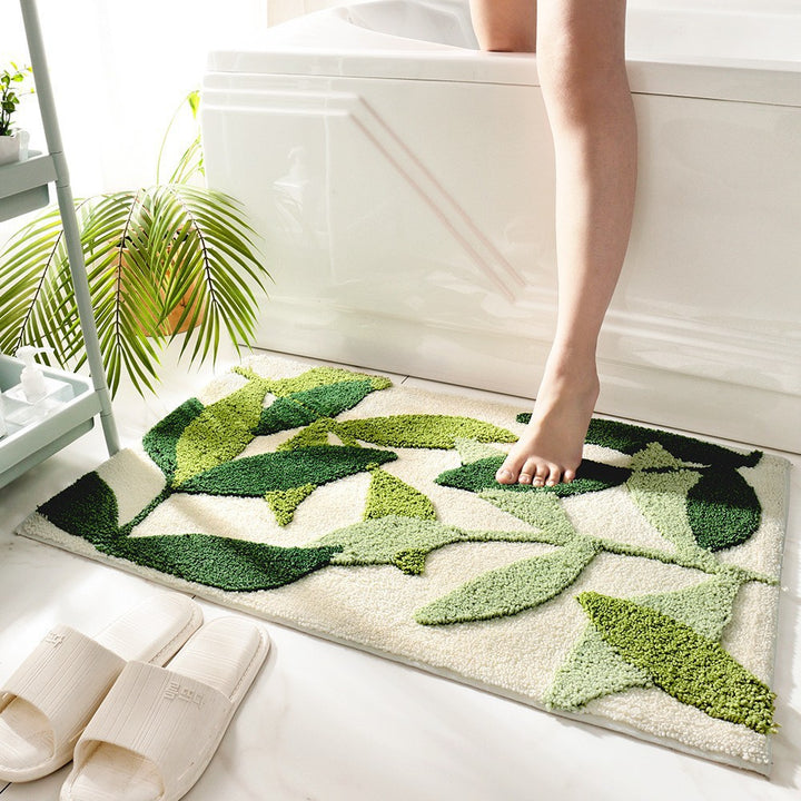 Unisex Textured Stone Pattern Bathroom Mat Kalsten