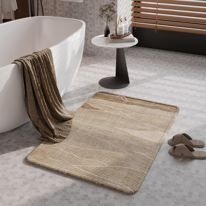 Natural Fiber Absorbent Bathroom Mat