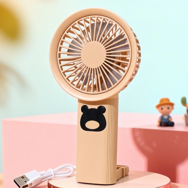 Women Portable Hand Fan with Cute Bear Design Kalsten 1781628530
