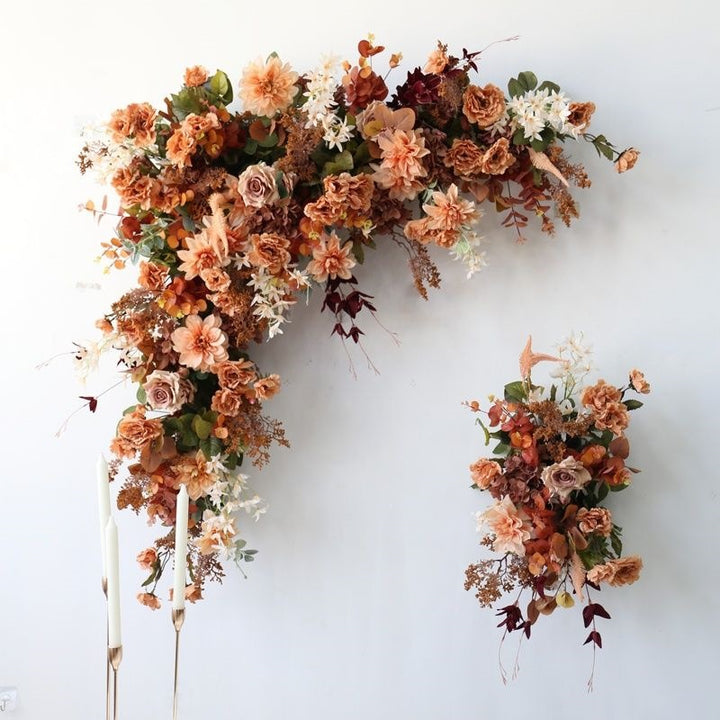 Elegant Decorative Faux Floral Wall Hanging Arrangement