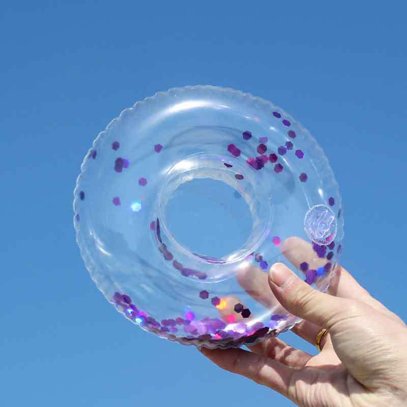 Women Inflatable Swim Ring with Floral Design Kalsten