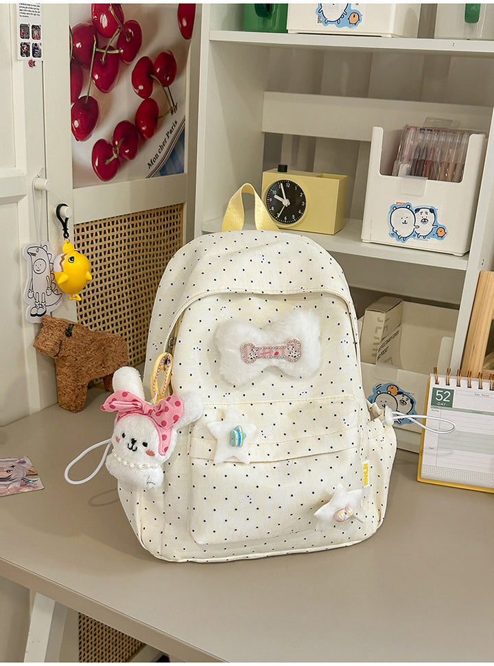 Cute Plush Embellished Backpack Kalsten