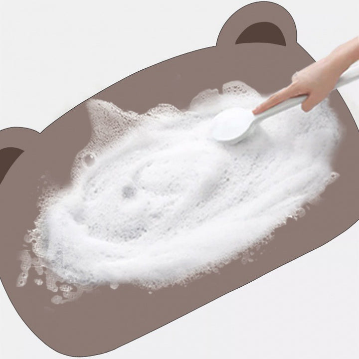Playful Cat-Shaped Bath Mat