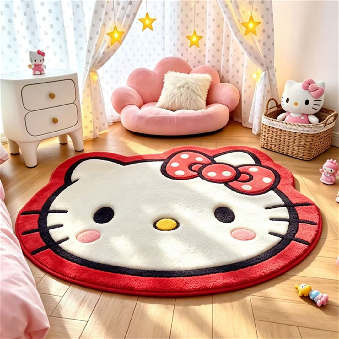 Plush Cartoon-Themed Area Rug