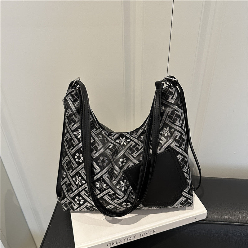 Stylish Geometric Pattern Shoulder Bag Kalsten