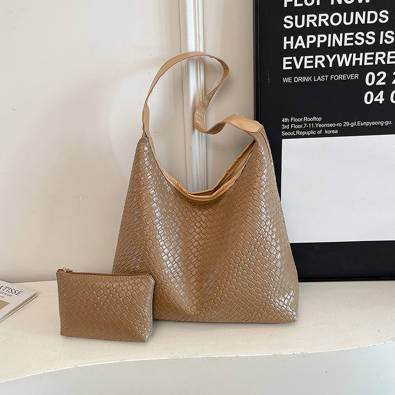 Textured Leather Tote