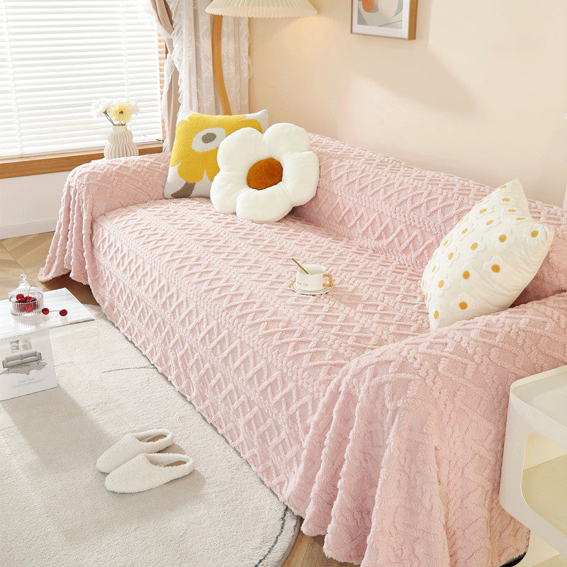 Cozy Textured Sofa Cover