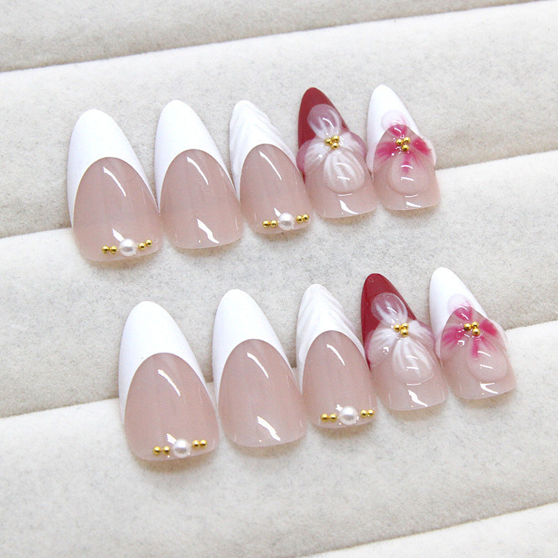 Floral Fantasy Press-On Nail Art Kalsten