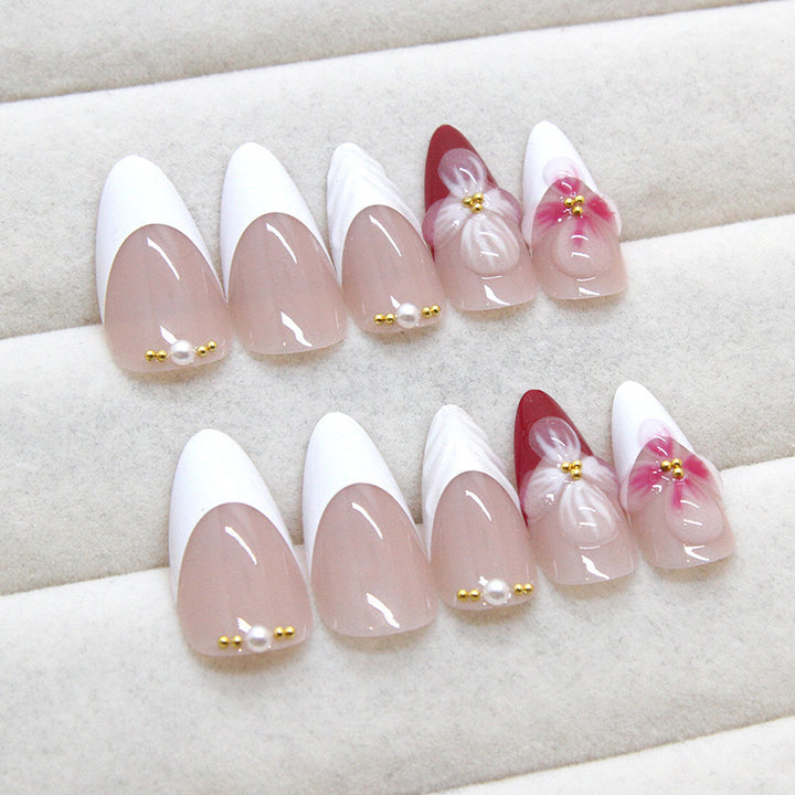 Floral Fantasy Press-On Nail Art Kalsten