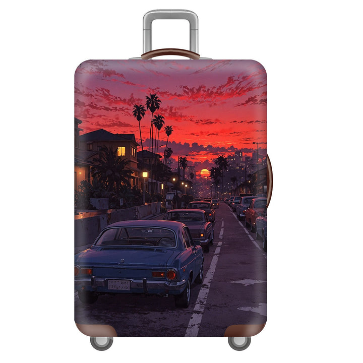 Unisex Hard Shell Suitcase with Dreamy Landscape Design Kalsten