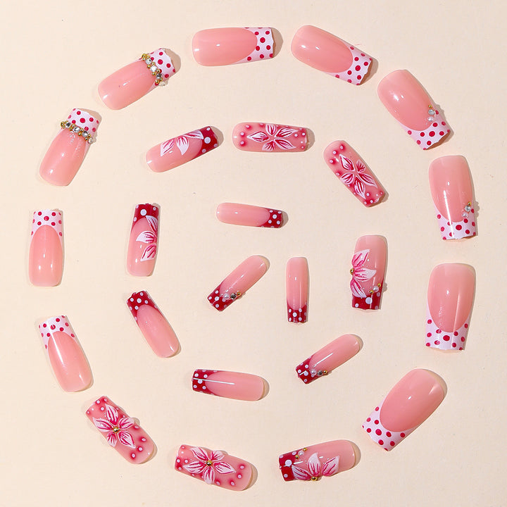 Decorative Floral Nail Art Extensions Kalsten