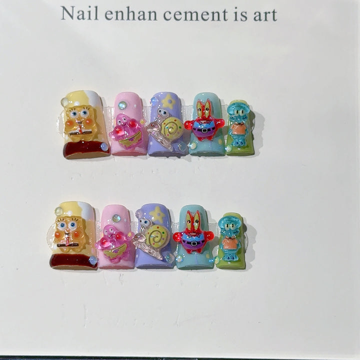 Whimsical Cartoon Nail Art Accessories