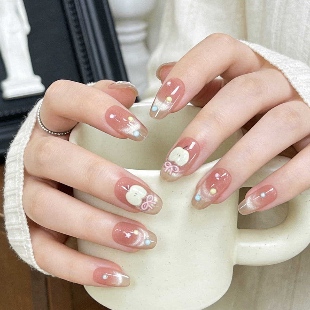 Artistic Floral-Embellished Press-On Nail Art Kalsten
