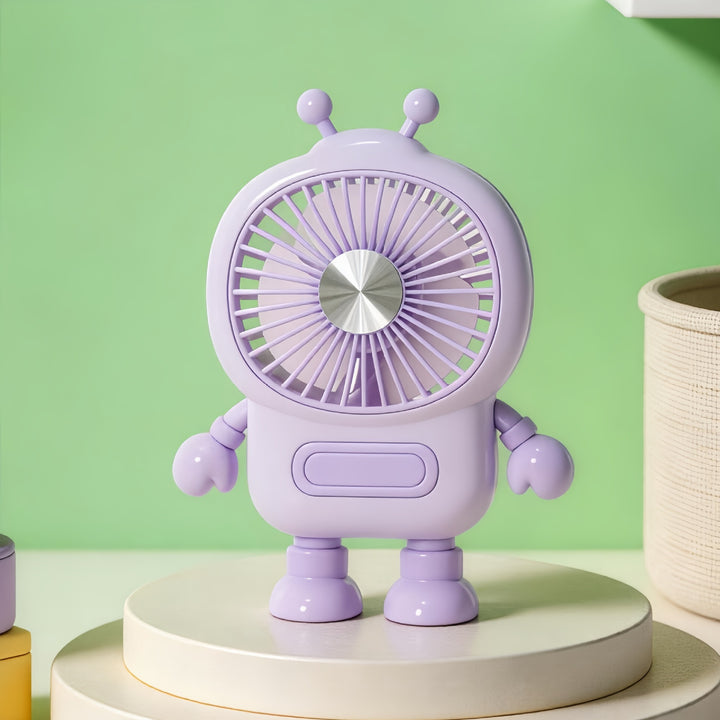 Ladies Portable Robot Fan with USB Charging Function and Flexible Design Kalsten