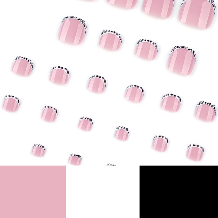 Artistic toenail design with elegant tips Kalsten