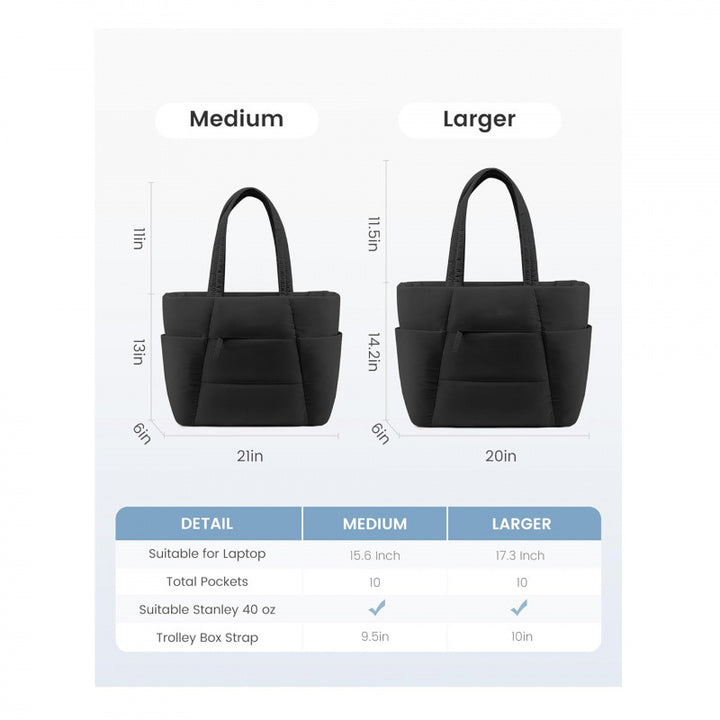 Stylish and Padded Tote Bag Kalsten